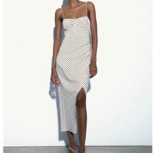 Zara Dotter Linen Blend Corset Dress